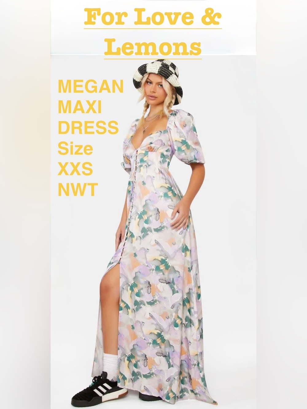 For Love & Lemons Megan Maxi Dress NWT